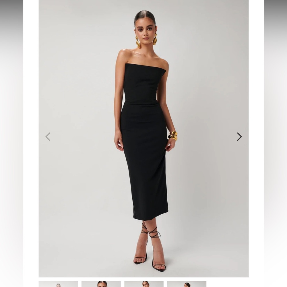 Effie Kats -DANNA DRESS - BLACK CREPE - size M